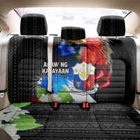 Philippines Independence Day Back Car Seat Cover Philippines Eagle and Sampaguita Jasmine Yakan Tribal LT03 - Polynesian Pride