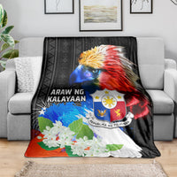 Philippines Independence Day Blanket Philippines Eagle and Sampaguita Jasmine Yakan Tribal LT03 - Polynesian Pride