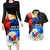 Philippines Independence Day Couples Matching Long Sleeve Bodycon Dress and Hawaiian Shirt Philippines Eagle and Sampaguita Jasmine Yakan Tribal