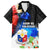 Philippines Independence Day Family Matching Short Sleeve Bodycon Dress and Hawaiian Shirt Philippines Eagle and Sampaguita Jasmine Yakan Tribal