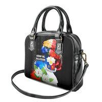 Philippines Independence Day Shoulder Handbag Philippines Eagle and Sampaguita Jasmine Yakan Tribal LT03 - Polynesian Pride