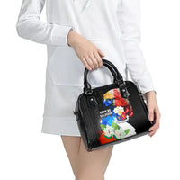 Philippines Independence Day Shoulder Handbag Philippines Eagle and Sampaguita Jasmine Yakan Tribal LT03 - Polynesian Pride