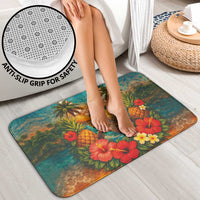 Hawaiian Turtles on Beach Bathroom Set with Pineapple Tropical Plant and Lei LT03 - Polynesian Pride