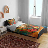 Hawaiian Turtles on Beach Bedding Set with Pineapple Tropical Plant and Lei LT03 - Polynesian Pride