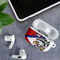 American Samoa Flag Day AirPods Case Polynesian Art Geometric with Flag Brush Style LT03 - Polynesian Pride