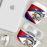 American Samoa Flag Day AirPods Case Polynesian Art Geometric with Flag Brush Style LT03 - Polynesian Pride