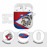 American Samoa Flag Day AirPods Case Polynesian Art Geometric with Flag Brush Style LT03 - Polynesian Pride