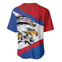 American Samoa Flag Day Baseball Jersey Polynesian Art Geometric with Flag Brush Style LT03 - Polynesian Pride