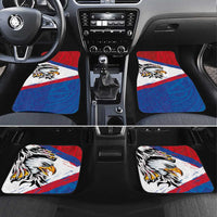 American Samoa Flag Day Car Mats Polynesian Art Geometric with Flag Brush Style LT03 Set 4pcs Multicolor - Polynesian Pride