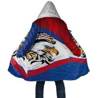 American Samoa Flag Day Cloak Polynesian Art Geometric with Flag Brush Style LT03 Unisex Multicolor - Polynesian Pride