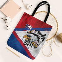 American Samoa Flag Day Tote Bag Polynesian Art Geometric with Flag Brush Style LT03 Black Strap One Size Multicolor - Polynesian Pride