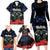 New Zealand Maori Matariki Family Matching Long Sleeve Bodycon Dress and Hawaiian Shirt Hongi Tui Bird Pohutukawa and Polynesia Tribal