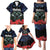 New Zealand Maori Matariki Family Matching Puletasi and Hawaiian Shirt Hongi Tui Bird Pohutukawa and Polynesia Tribal