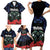 New Zealand Maori Matariki Family Matching Short Sleeve Bodycon Dress and Hawaiian Shirt Hongi Tui Bird Pohutukawa and Polynesia Tribal