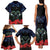 New Zealand Maori Matariki Family Matching Tank Maxi Dress and Hawaiian Shirt Hongi Tui Bird Pohutukawa and Polynesia Tribal