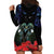 New Zealand Maori Matariki Hoodie Dress Hongi Tui Bird Pohutukawa and Polynesia Tribal