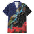 New Zealand Maori Hongi Culture Family Matching Puletasi and Hawaiian Shirt Tui Bird Pohutukawa and Polynesian Pattern