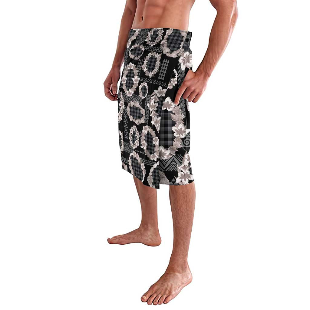 Hawaiian Leis Lavalava Kakau Tattoos and Palaka Pastel Grayscale LT03 - Polynesian Pride