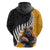 New Zealand and Australia Rugby Hoodie Koala and Maori Warrior Together