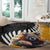 New Zealand and Australia Rugby Round Carpet Koala and Maori Warrior Together