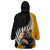 New Zealand and Australia Rugby Wearable Blanket Hoodie Koala and Maori Warrior Together