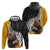 New Zealand and Australia Rugby Zip Hoodie Koala and Maori Warrior Together