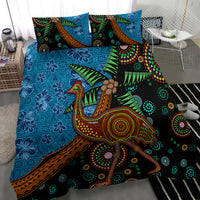 Fiji and Australia Bedding Set Palm Tree and Abogirinal Emu LT03 - Polynesian Pride