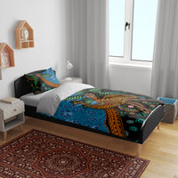 Fiji and Australia Bedding Set Palm Tree and Abogirinal Emu LT03 - Polynesian Pride
