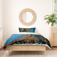 Fiji and Australia Bedding Set Palm Tree and Abogirinal Emu LT03 - Polynesian Pride
