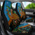 Fiji and Australia Car Seat Cover Palm Tree and Abogirinal Emu