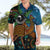 Fiji and Australia Hawaiian Shirt Palm Tree and Abogirinal Emu