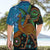 Fiji and Australia Hawaiian Shirt Palm Tree and Abogirinal Emu