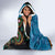 Fiji and Australia Hooded Blanket Palm Tree and Abogirinal Emu