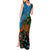 Fiji and Australia Tank Maxi Dress Palm Tree and Abogirinal Emu