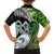 New Zealand Koru Natural Family Matching Off Shoulder Maxi Dress and Hawaiian Shirt Manaia and Silver Fern Maori Pattern