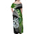 New Zealand Koru Natural Family Matching Off Shoulder Maxi Dress and Hawaiian Shirt Manaia and Silver Fern Maori Pattern