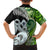 New Zealand Koru Natural Family Matching Short Sleeve Bodycon Dress and Hawaiian Shirt Manaia and Silver Fern Maori Pattern