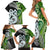 New Zealand Koru Natural Family Matching Short Sleeve Bodycon Dress and Hawaiian Shirt Manaia and Silver Fern Maori Pattern