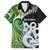 New Zealand Koru Natural Family Matching Short Sleeve Bodycon Dress and Hawaiian Shirt Manaia and Silver Fern Maori Pattern