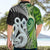 New Zealand Koru Natural Hawaiian Shirt Manaia and Silver Fern Maori Pattern