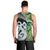 New Zealand Koru Natural Men Tank Top Manaia and Silver Fern Maori Pattern