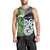 New Zealand Koru Natural Men Tank Top Manaia and Silver Fern Maori Pattern