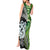 New Zealand Koru Natural Tank Maxi Dress Manaia and Silver Fern Maori Pattern