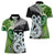 New Zealand Koru Natural Women Polo Shirt Manaia and Silver Fern Maori Pattern