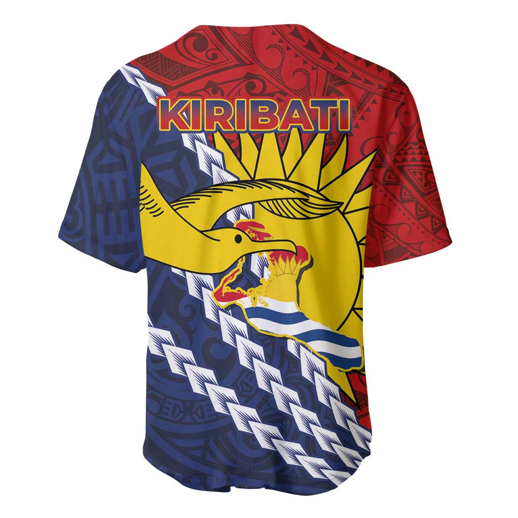 Kiribati Independence Day Baseball Jersey Polynesian and Melanesian Art Tattoo LT03 - Polynesian Pride