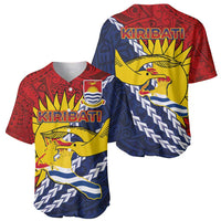 Kiribati Independence Day Baseball Jersey Polynesian and Melanesian Art Tattoo LT03 - Polynesian Pride