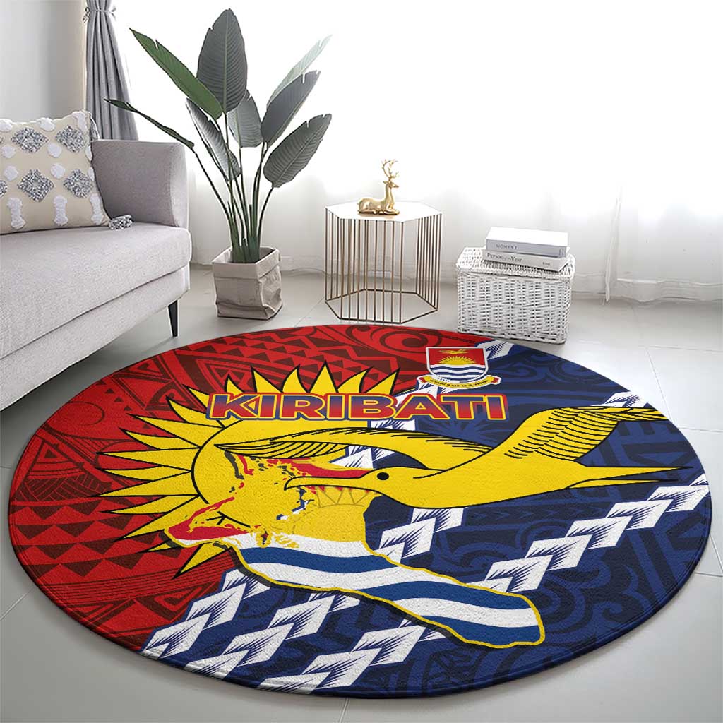 Kiribati Independence Day Round Carpet Polynesian and Melanesian Art Tattoo LT03 - Polynesian Pride