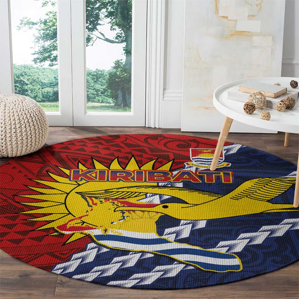Kiribati Independence Day Round Carpet Polynesian and Melanesian Art Tattoo LT03 - Polynesian Pride