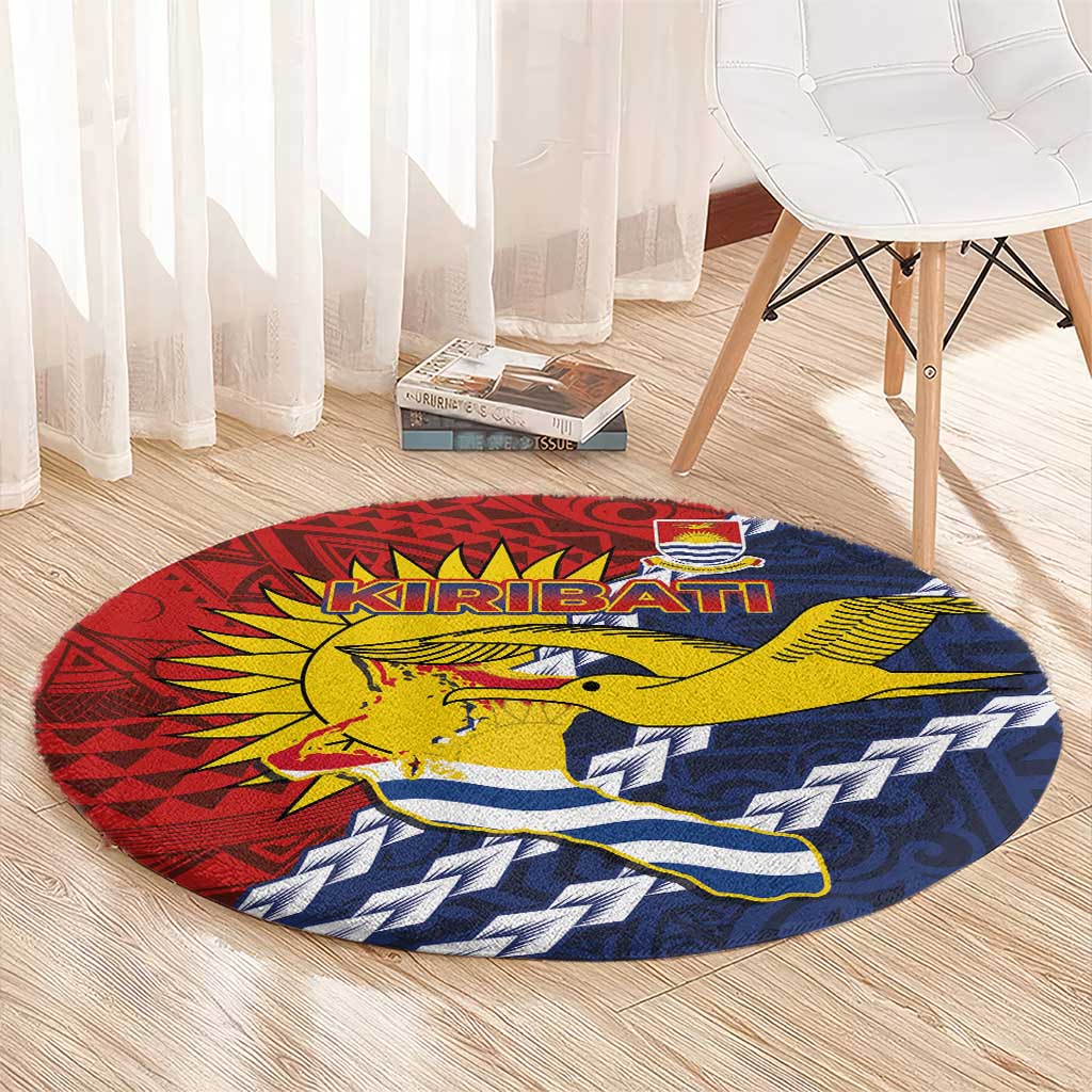 Kiribati Independence Day Round Carpet Polynesian and Melanesian Art Tattoo LT03 - Polynesian Pride