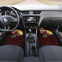 Papua New Guinea 2025 Car Mats 50th Independence Day Anniversary LT03 Set 2pcs - Front Red - Polynesian Pride